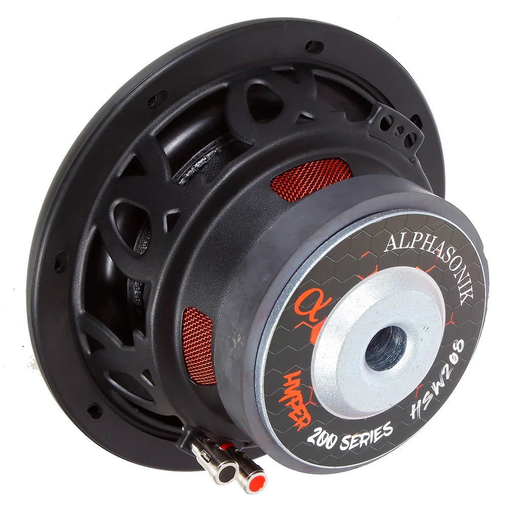 Alphasonik HSW208 | 8” 200W RMS Subwoofer SVC 4-Ohm Alphasonik