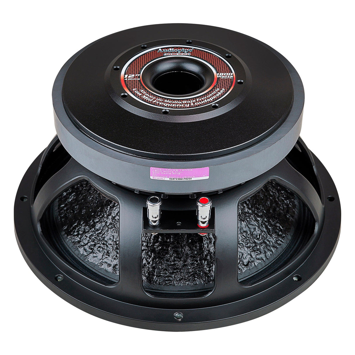 12" Mid-Low Frequency Loudspeaker 4 Ohms (APLMB-12-VC4), Sold individually Audiopipe