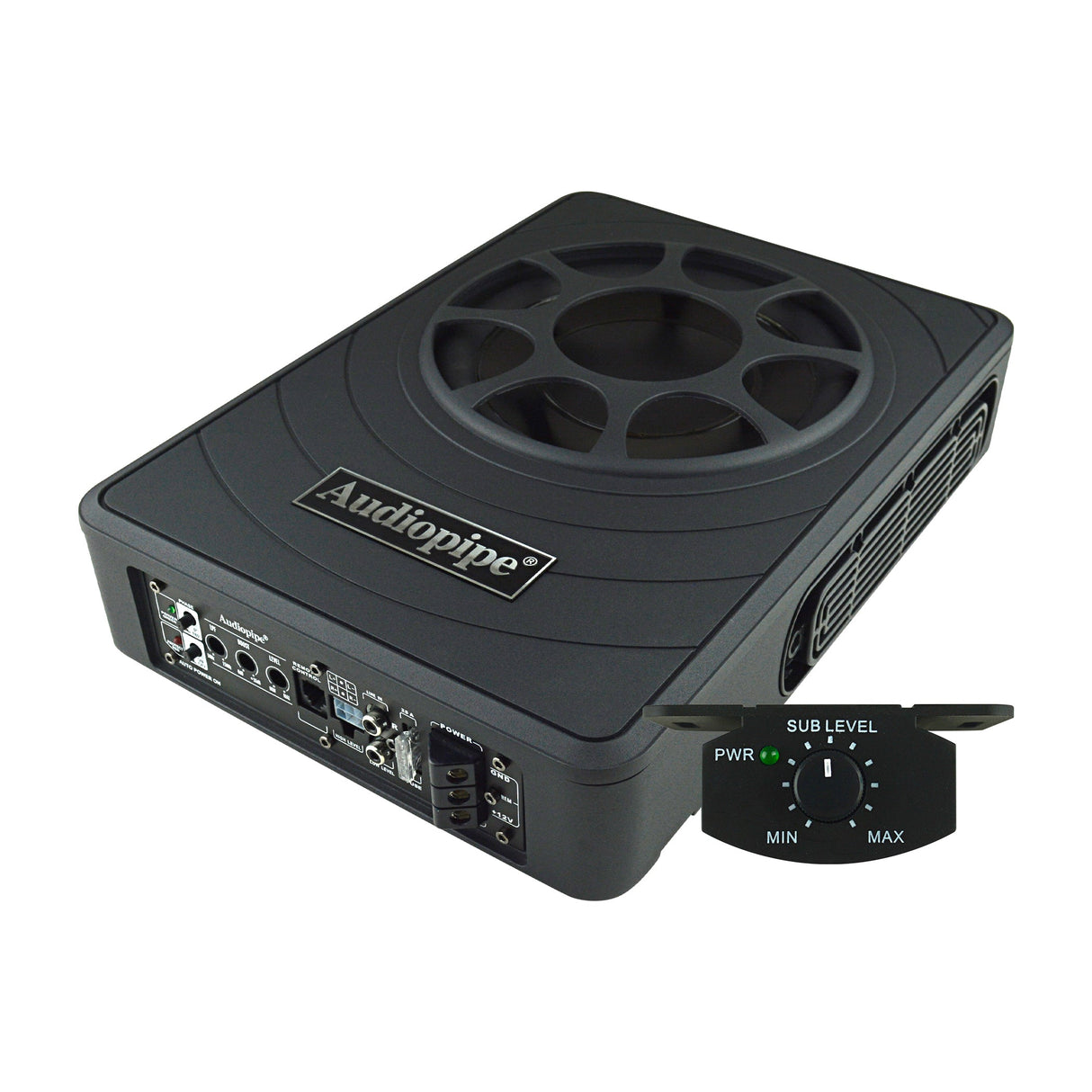 8" Low Profile Amplified Subwoofer (APLP-8300) Audiopipe