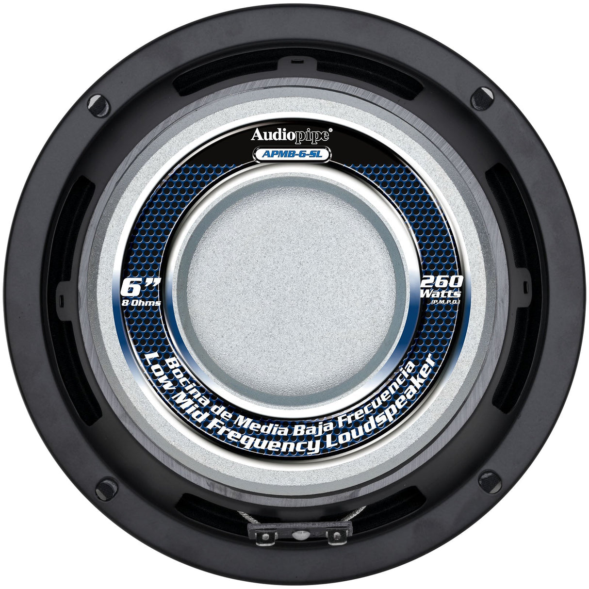 6” Low Mid Frequency Loudspeaker (APMB-6-SL), Sold individually Audiopipe