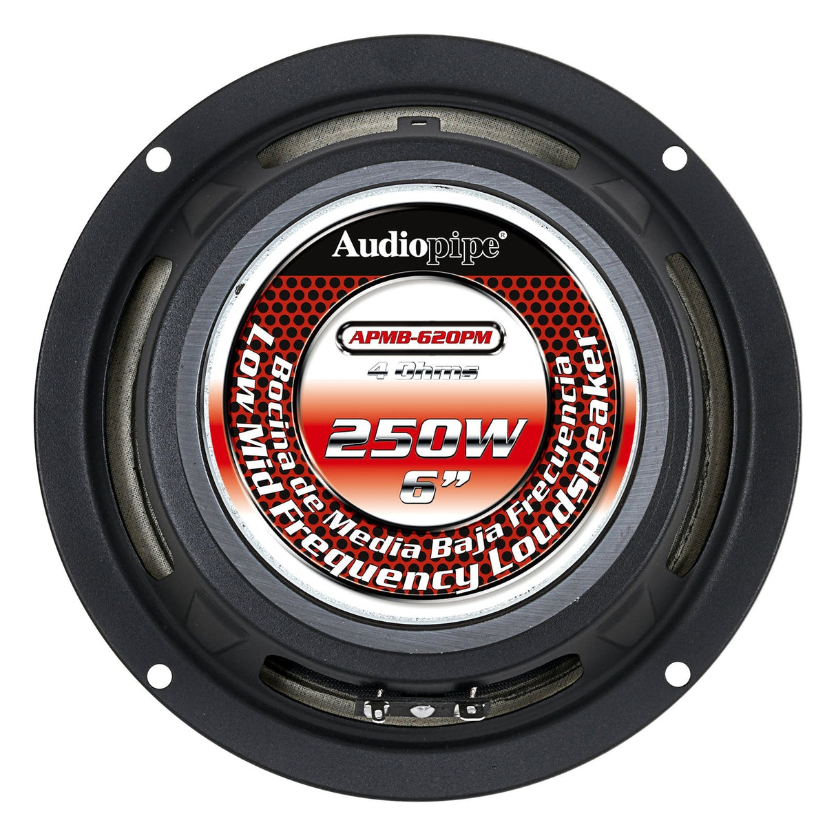 6" Low Mid Frequency Loudspeaker 6” speaker (APMB-620PM), Sold individually Audiopipe