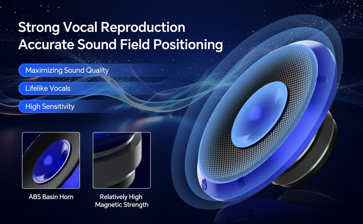 8" Compression Horn Mid-Range Loudspeaker (APMB-828GH-BLU), Sold individually Audiopipe