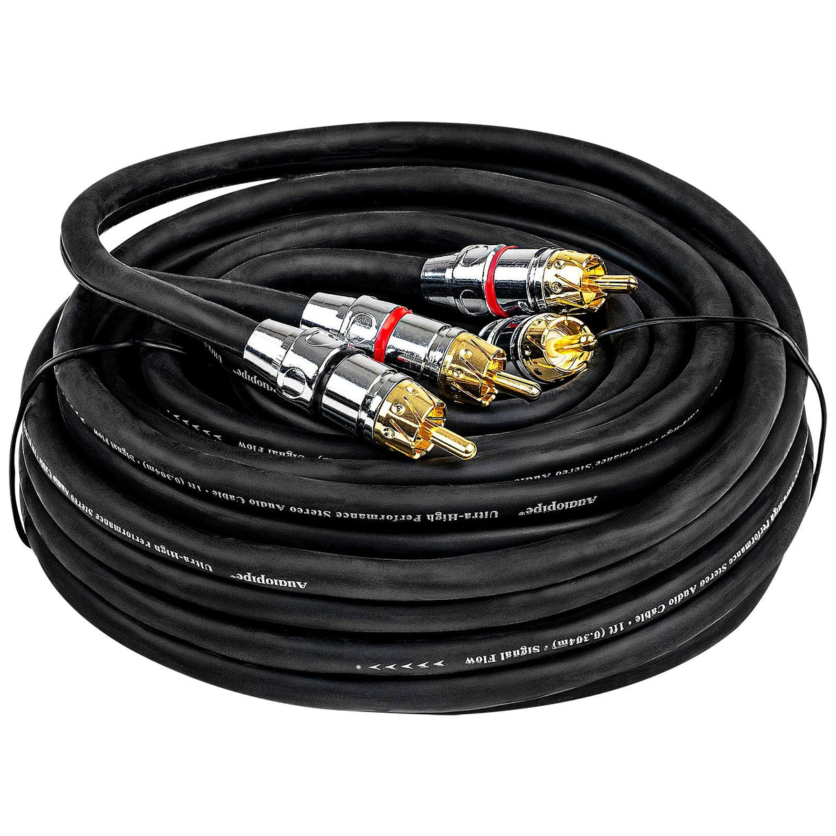 17FT 2-Male to 2-Male RCA Audio Cable (APPRO-17M) Audiopipe