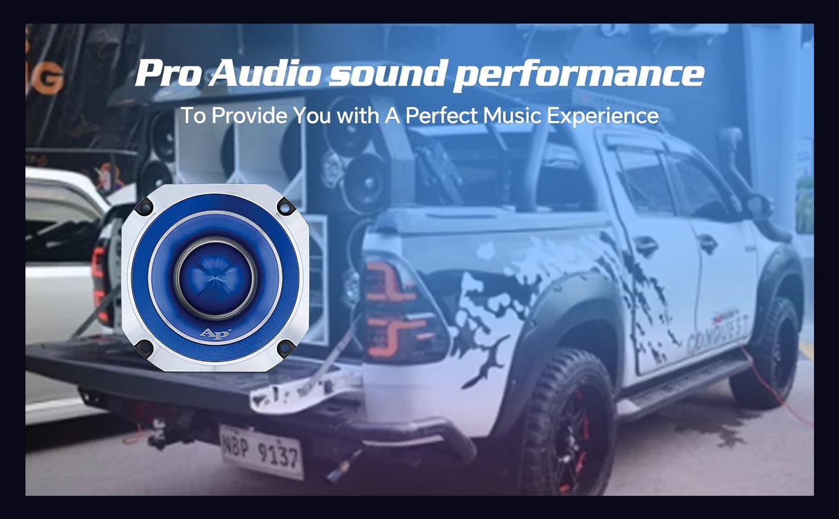 Heavy Duty Titanium Super Tweeter (ATR-4061-BLU) Audiopipe