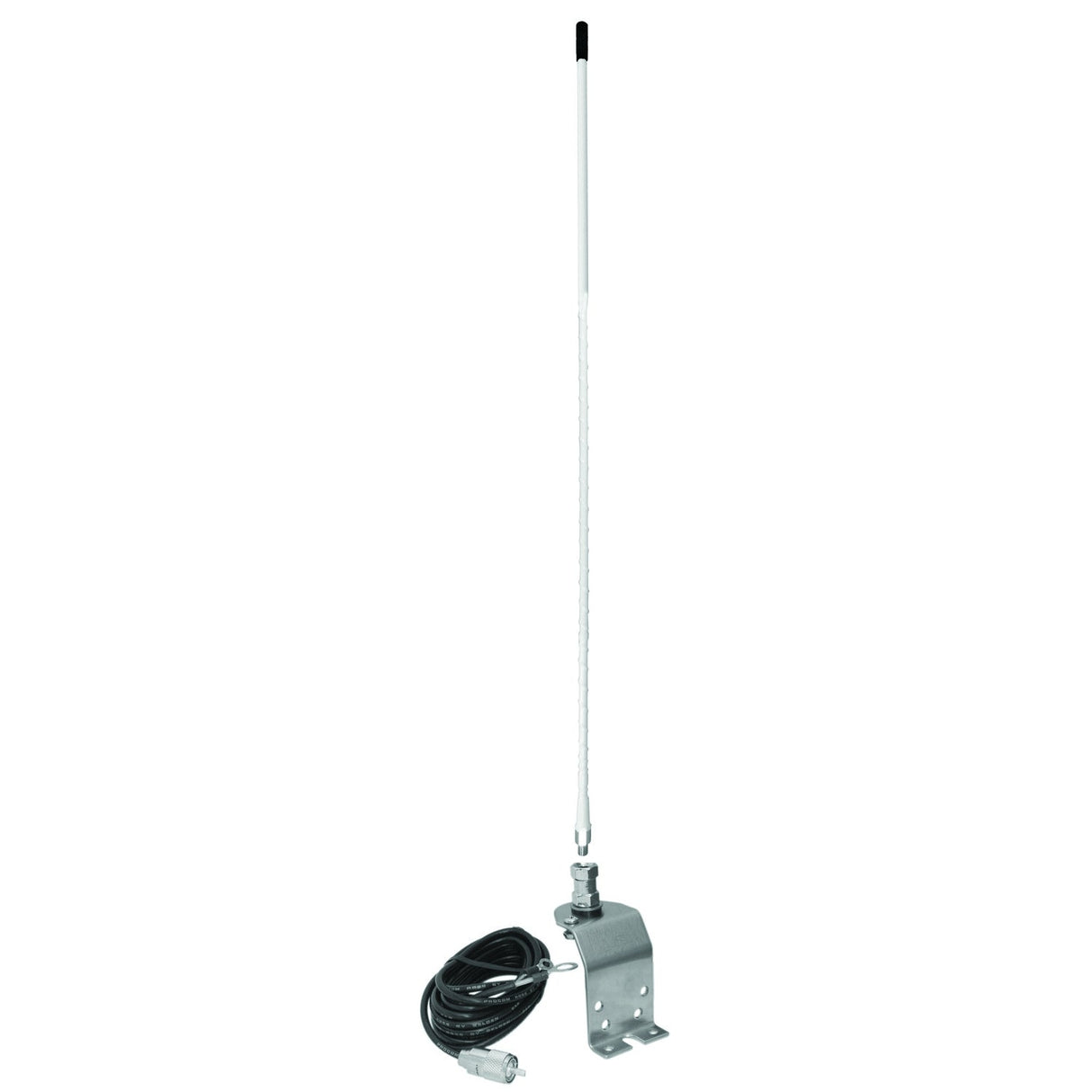 TekShack AU420-W White 4ft Fender Mount Antenna Kit Accesories Unlimited
