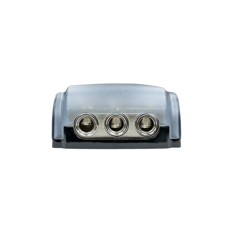 Audio Xtreme Code AXC-3ANL-FHD Fused Distribution Block (3) 0GA/4GA In & (3) 0GA/4GA Out Audio Xtreme Code