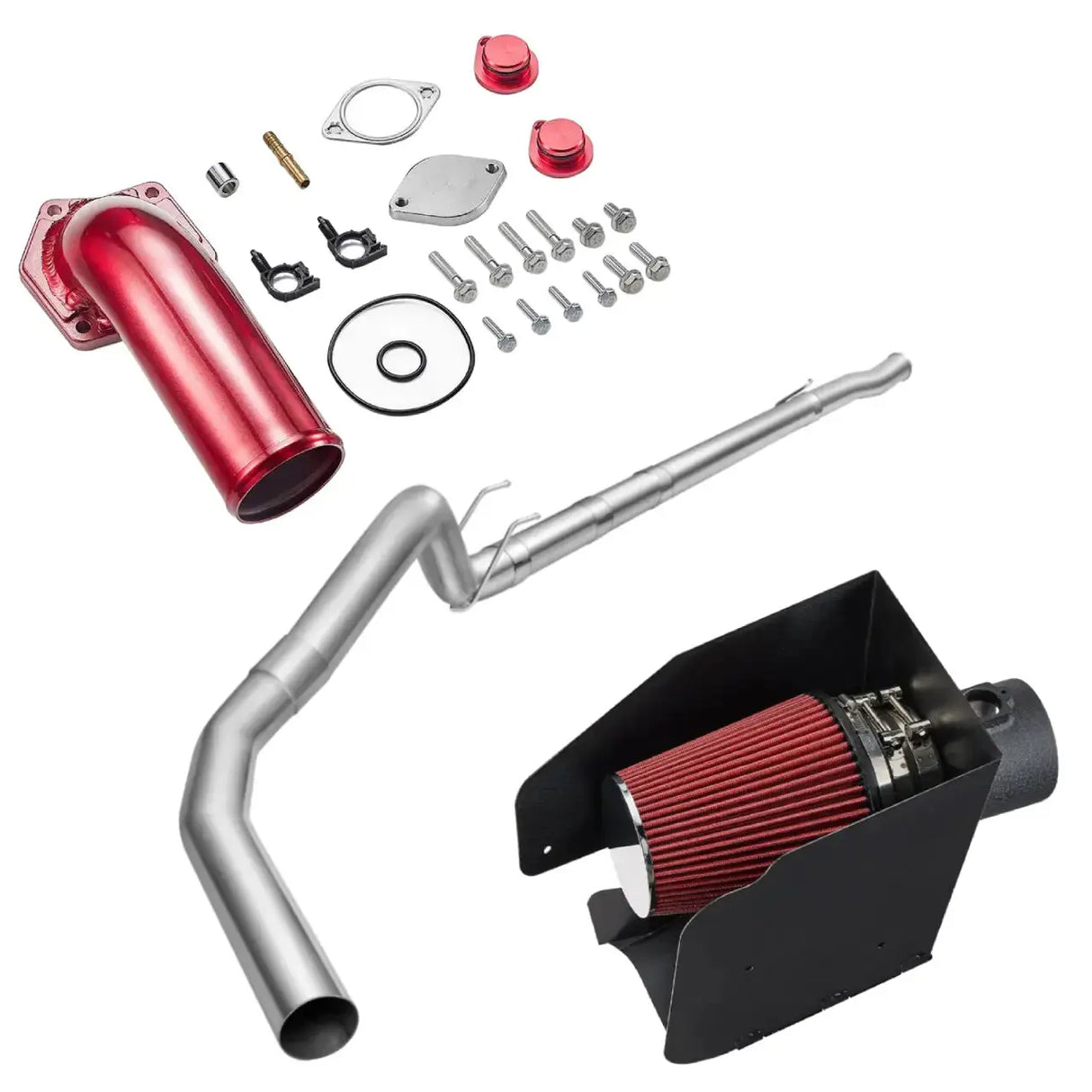 EGR/DPF Delete kIt/Air intake kit for 2008-2010 Ford 6.4 Powerstroke F250 F350 F450 6.4L