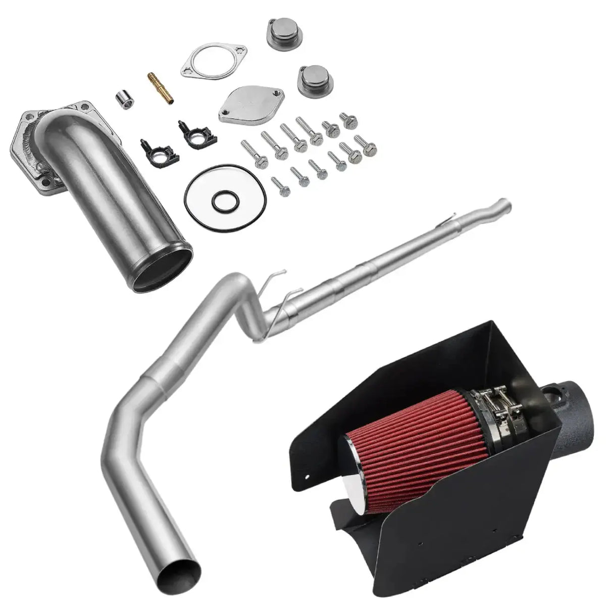 EGR/DPF Delete kIt/Air intake kit for 2008-2010 Ford 6.4 Powerstroke F250 F350 F450 6.4L