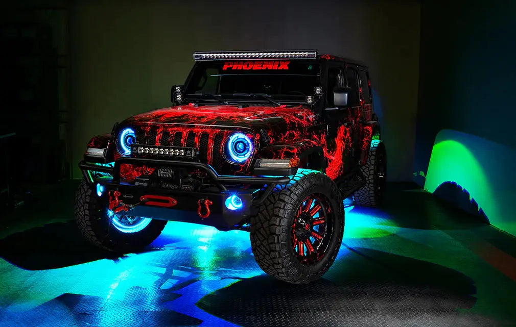 ORACLE LIGHTING LED ILLUMINATED WHEEL RINGS - COLORSHIFT oracle