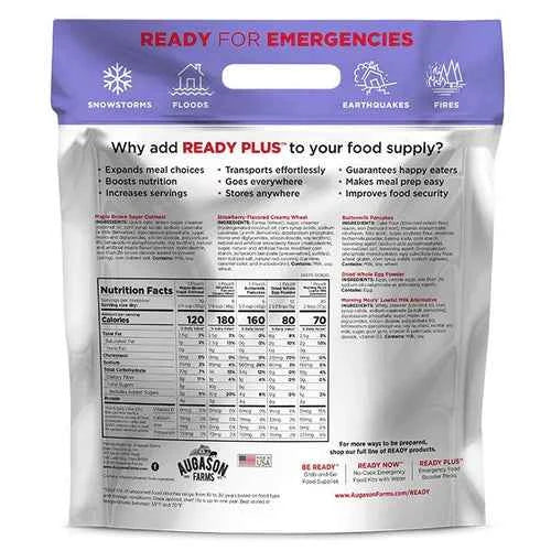 Augason Farms READY PLUS Breakfast Variety Pouch TekShack