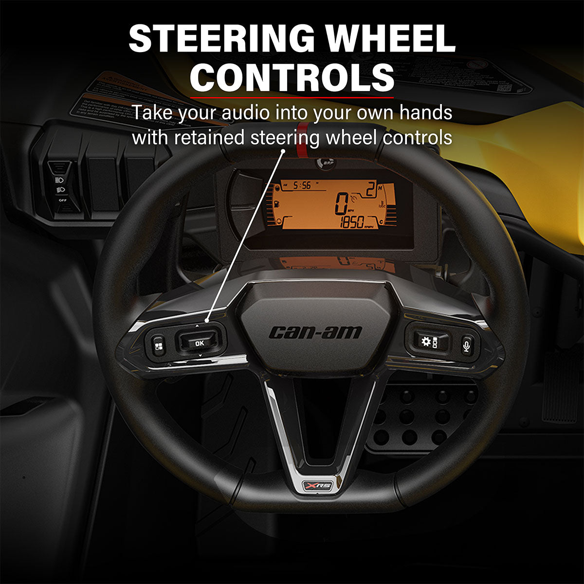CanAm® Maverick R & X3 BRP™ Touch Screen Front & Rear Speaker RCA Output Harness SSV Works