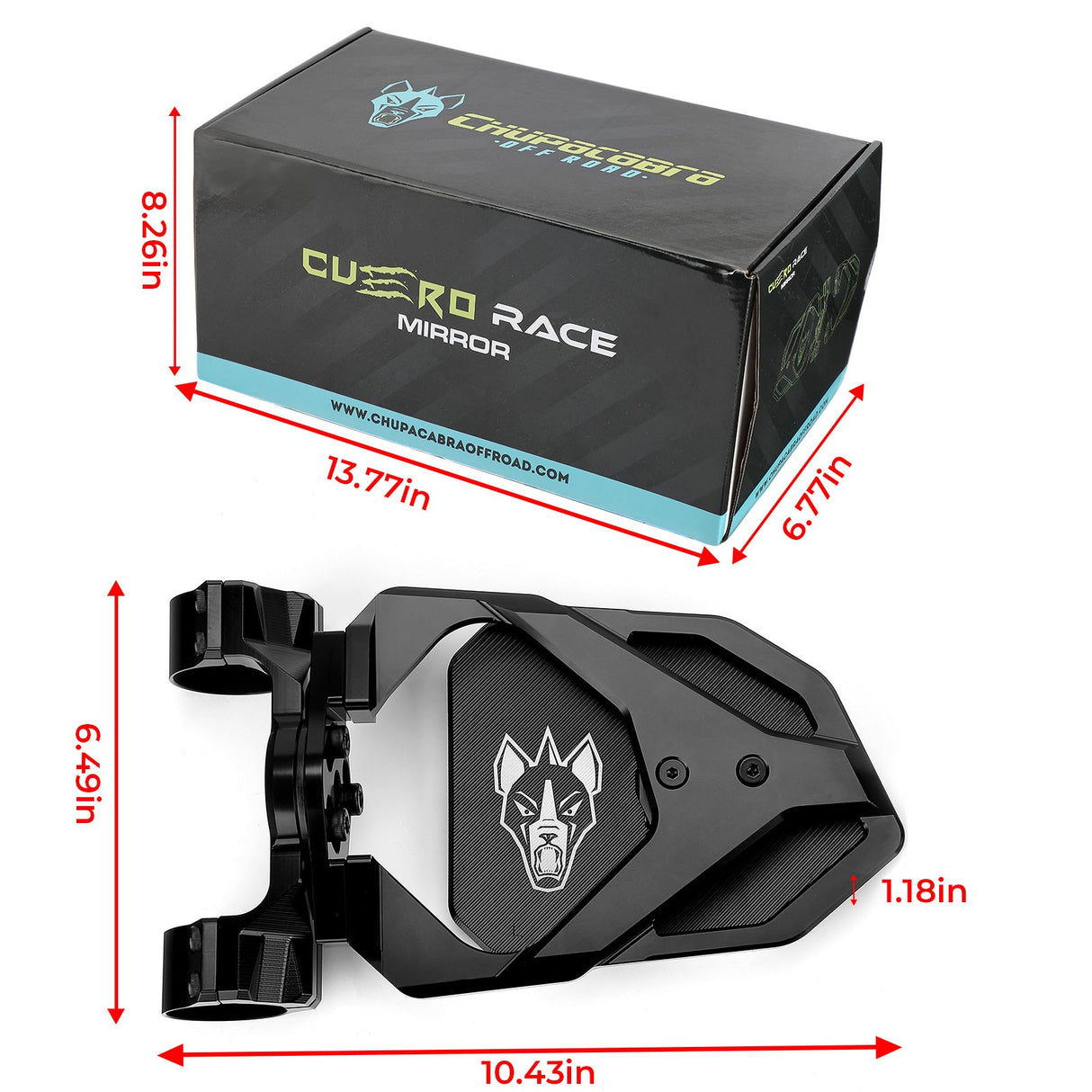 Cuero Race UTV Side Mirror (Set of Two) Chupacabra Offroad
