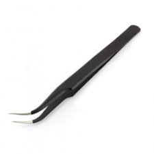 BAKON BK-15 stainless steel curved tweezers TekShack