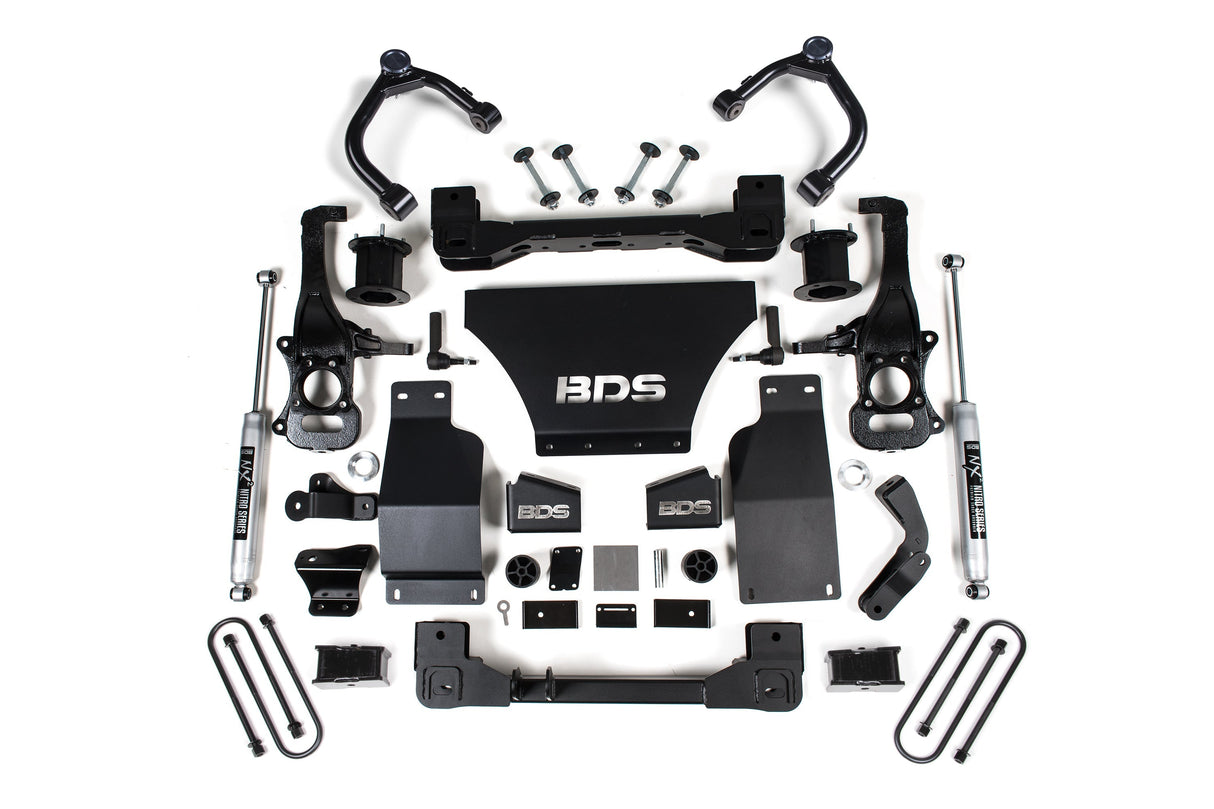 4 Inch Lift Kit | Chevy Silverado or GMC Sierra 1500 (25-26) 4WD | Gas BDS Suspension