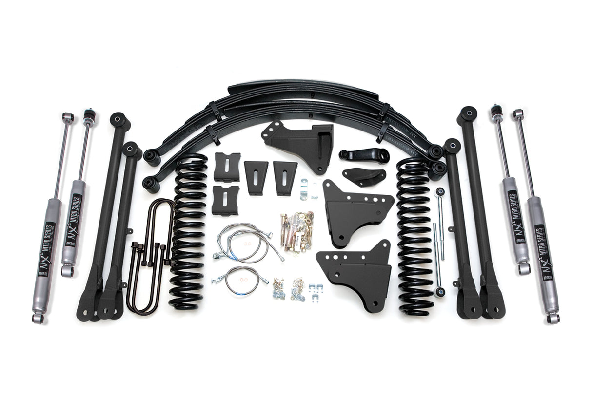 8 Inch Lift Kit w/ 4-Link | Ford F250/F350 Super Duty (05-07) 4WD | Diesel BDS Suspension