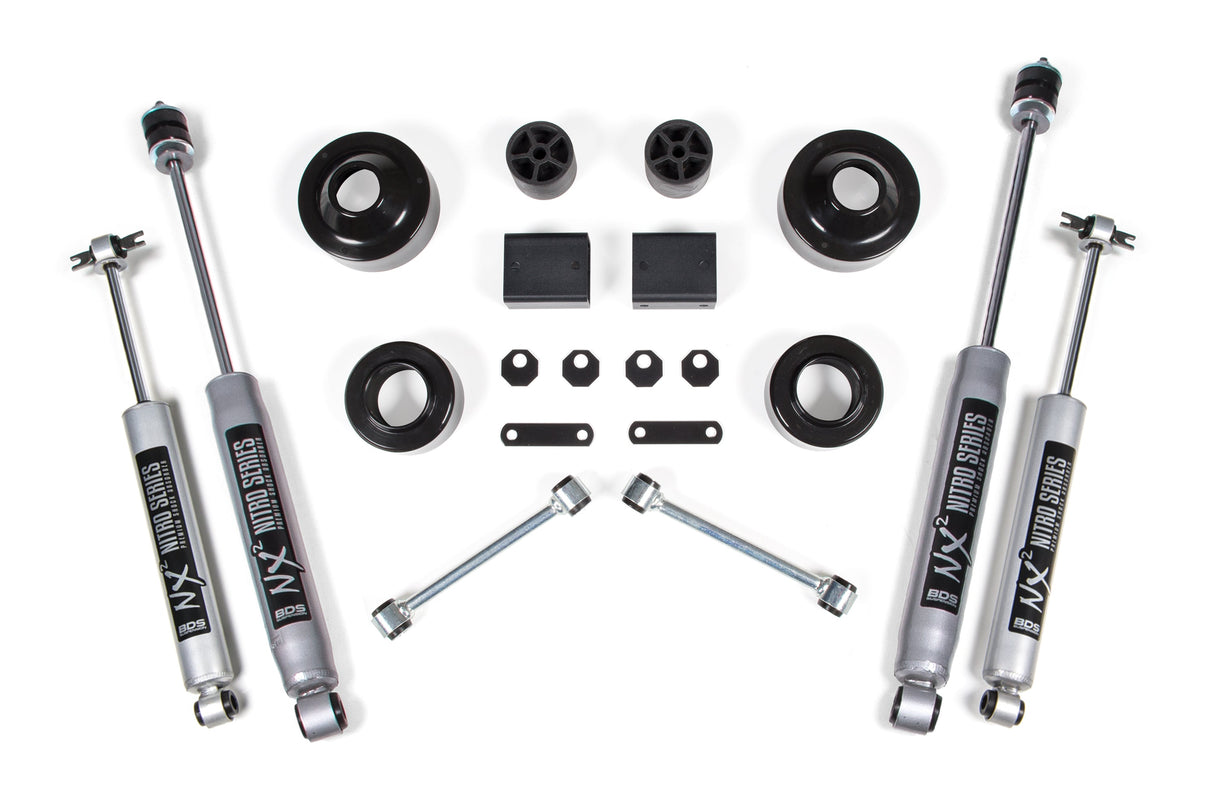 2 Inch Lift Kit | Coil Spacer | Jeep Wrangler JK (07-11) 2-Door BDS Suspension