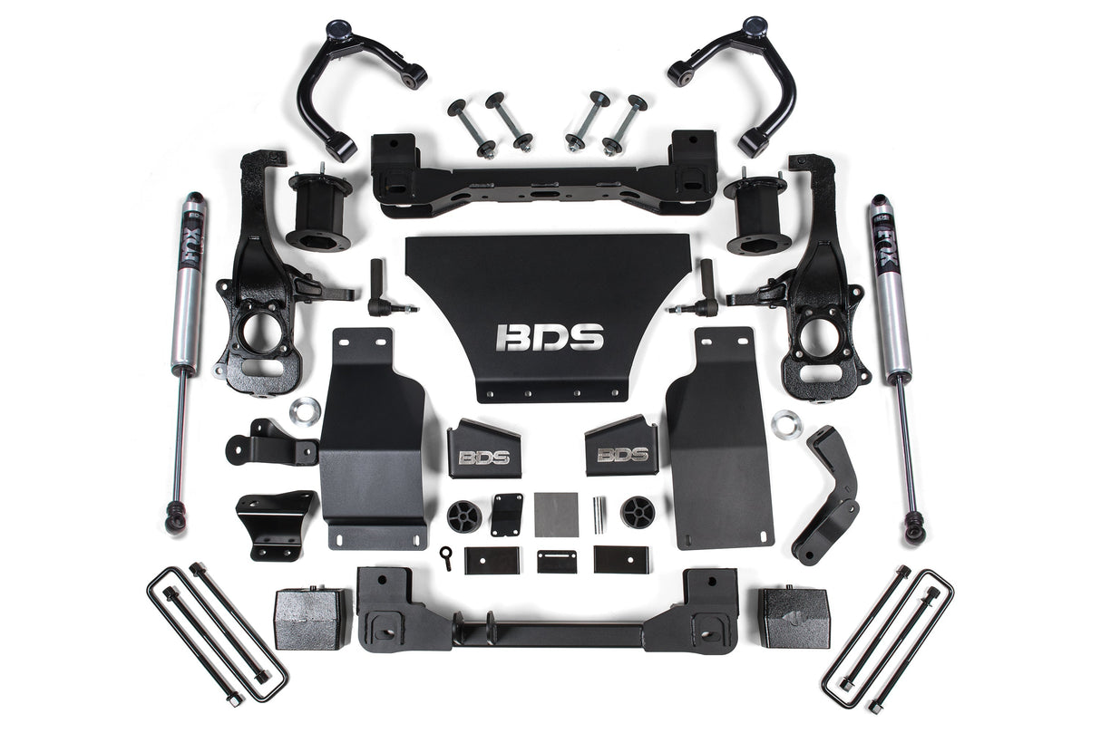 6 Inch Lift Kit | Chevy Silverado or GMC Sierra 1500 (19-26) 4WD | Gas BDS Suspension