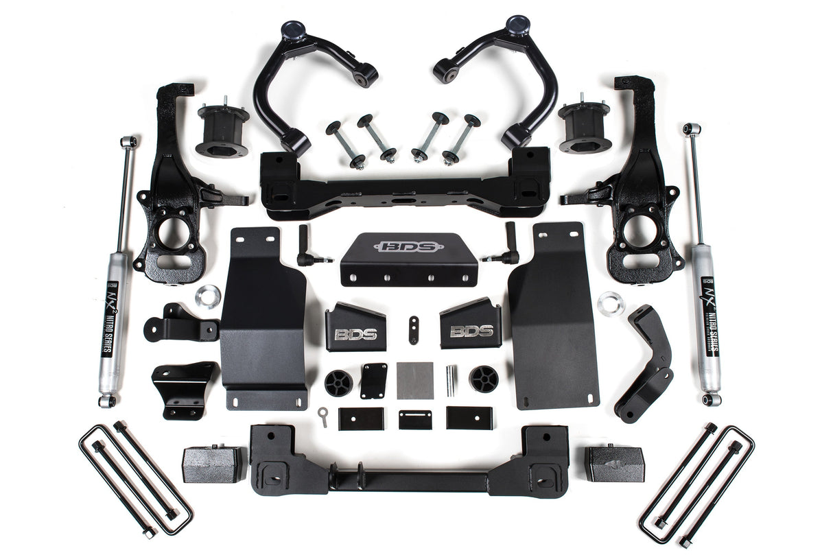 4 Inch Lift Kit | Chevy Silverado or GMC Sierra 1500 (19-24) 4WD | Diesel BDS Suspension
