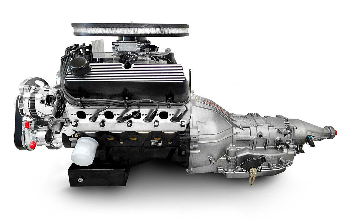 Ford Small Block Compatible 427 c.i. Engine and 4R70W Automatic Transmission - 541 Horsepower - Cobra Edition Builder Series - Polished Pulley Kit - Fuel Injected