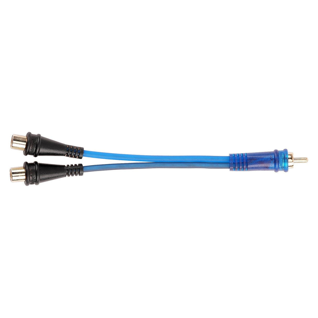 Oxygen Free Shielded “Y" RCA Audio Cable (BMV-BLS-YM-2F), 10-Pack (10 Individual Cables) Audiopipe