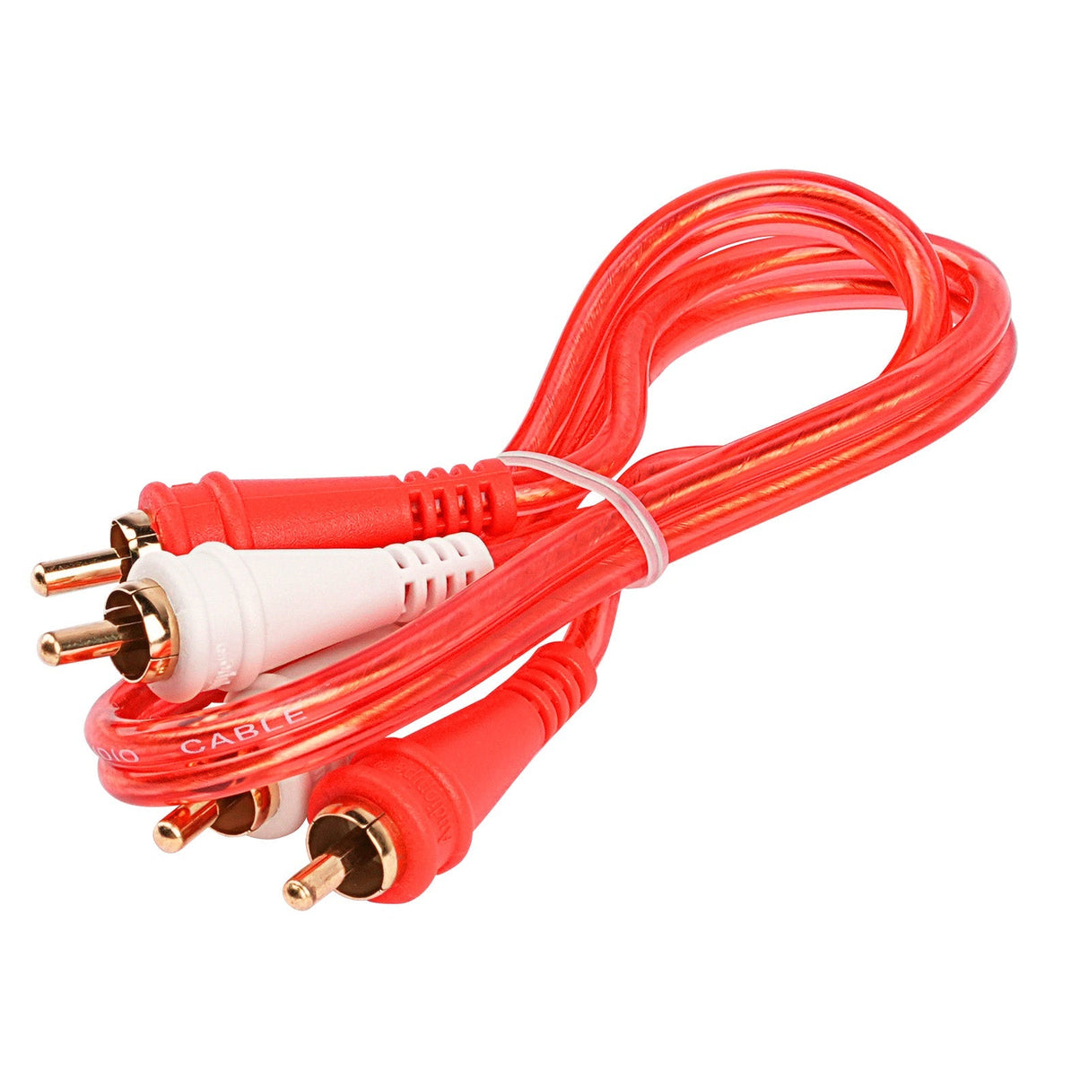 1.5FT Oxygen Free RCA Audio Cable (BMV-G-1.5), 10-Pack (10 Individual Cables) Audiopipe