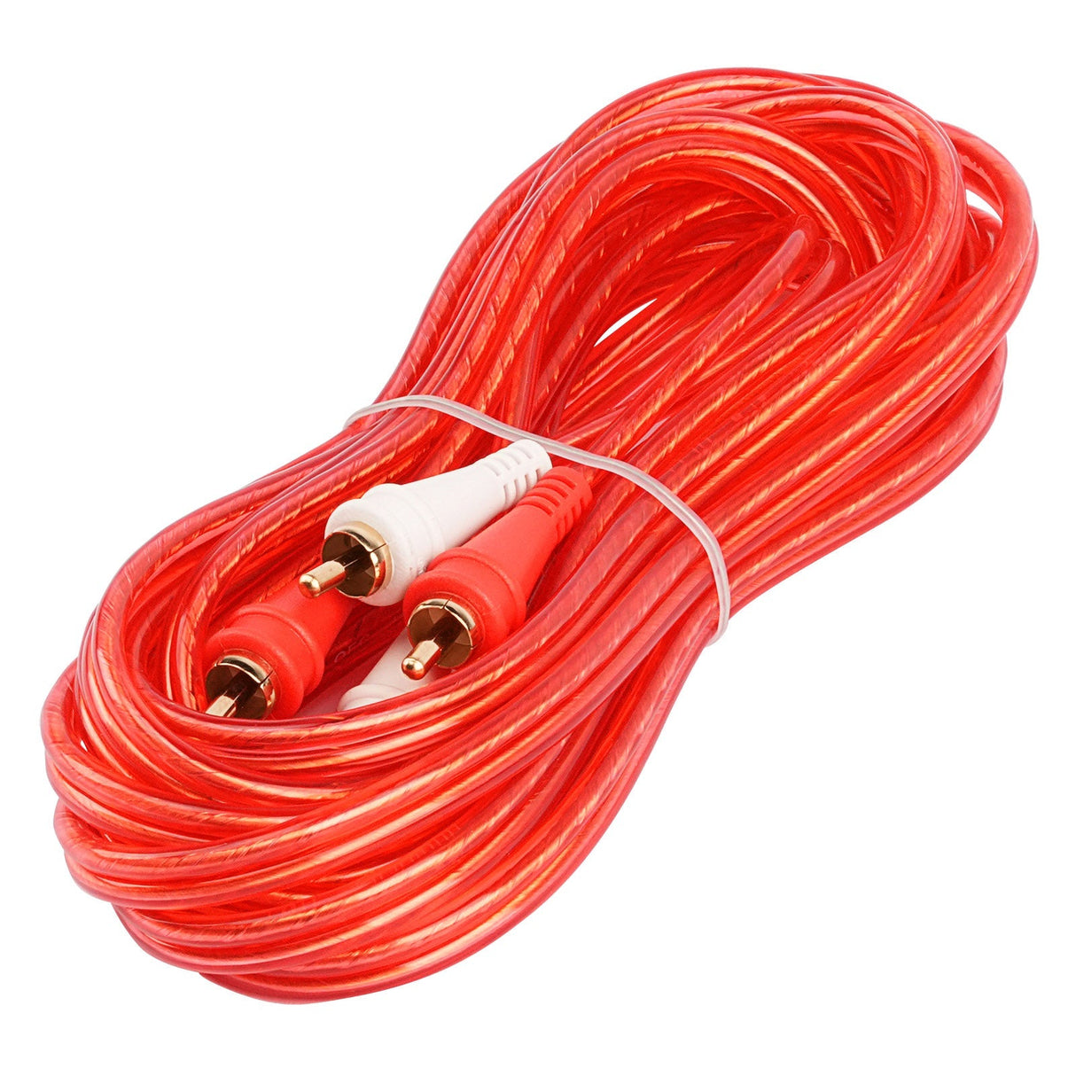 15FT Oxygen Free RCA Audio Cable (BMV-G-15), 10-Pack (10 Individual Cables) Audiopipe