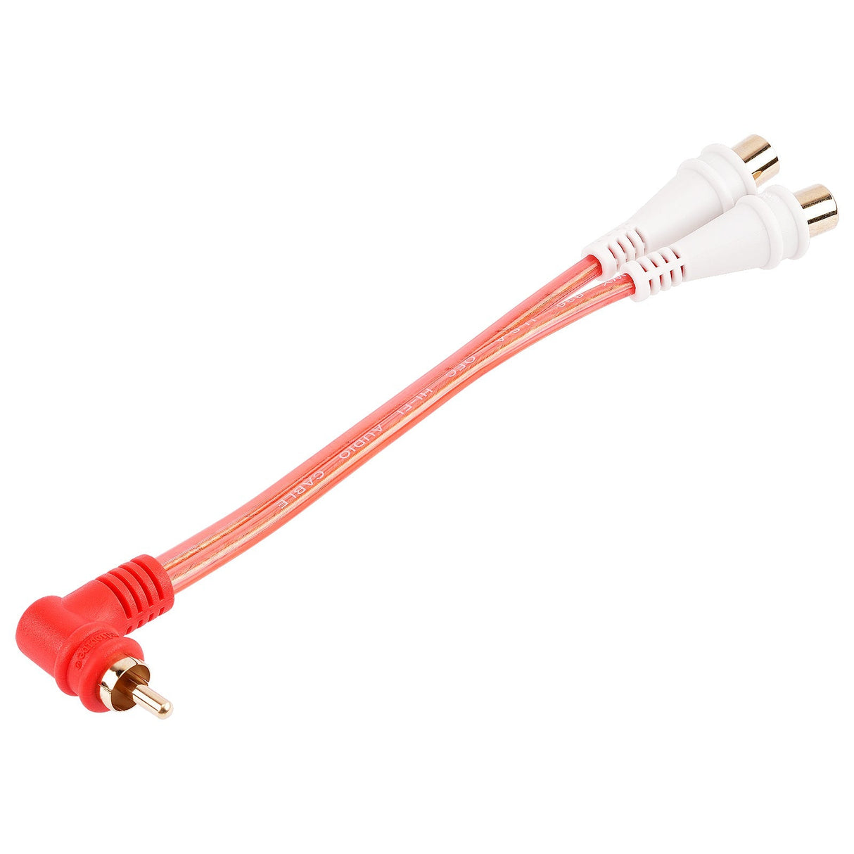 Male to 2 Female RCA Cable (BMV-GRA-M-2F), 10-Pack (10 Individual Cables) Audiopipe