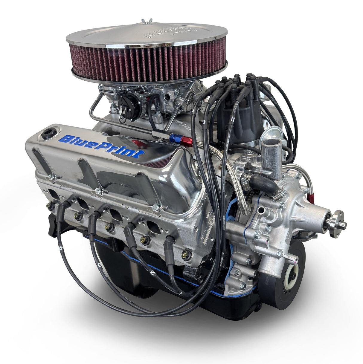 Ford Small Block Compatible 347 c.i. Engine - 415 Horsepower - Deluxe Dressed - Rear Sump - Carbureted