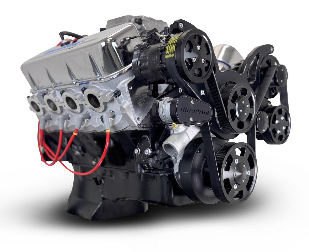 GM Big Block Compatible 454 c.i. Engine - 460 Horsepower - Deluxe Dressed - Black Pulley Kit - Fuel Injected