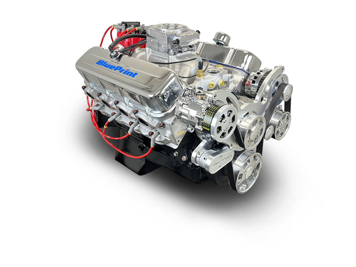 GM Big Block Compatible 454 c.i. Engine - 460 Horsepower - Deluxe Dressed - Polished Pulley Kit - Fuel Injected