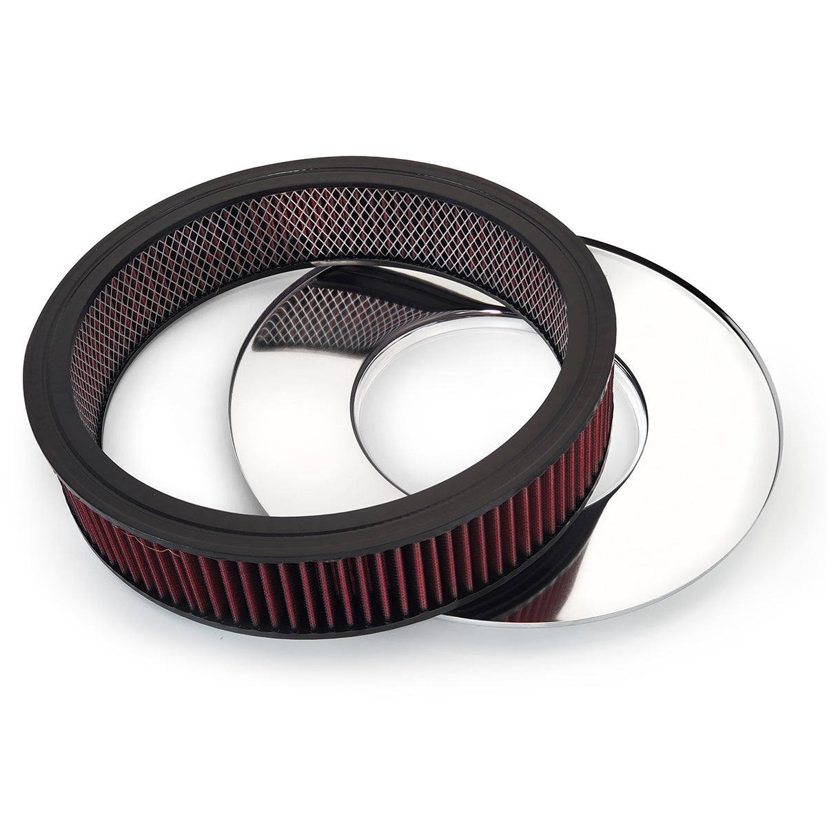 Air Cleaner with Dominator 4500 Base - 14" Chrome
