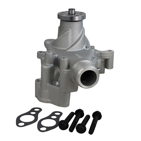 Aluminum Mechanical Water Pump – GM SB Compatible – Long – Standard Rotation – Satin