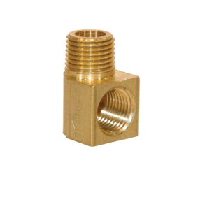 1/8" NPT Brass 90 Degree Pipe Fitting