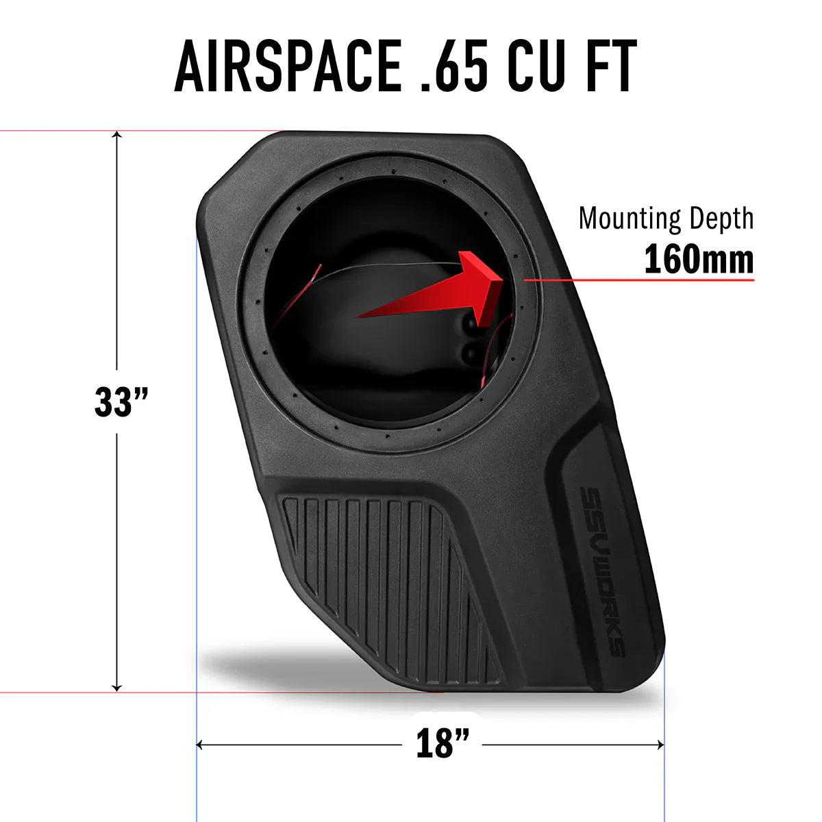 SSV Works Rear Subwoofer Add-On I 21' - Current Ford Bronco