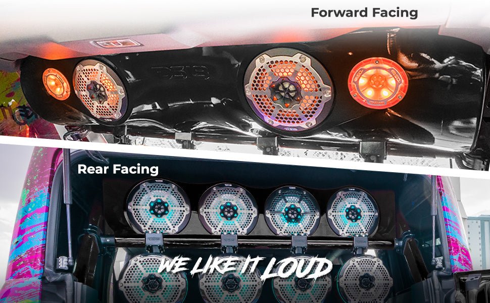 Ford Bronco 6th Gen 4-Door Overhead Bar System fits 4 x 8" speakers + 2 x 6.5" Speakers and 2 x 3.78" Tweeters