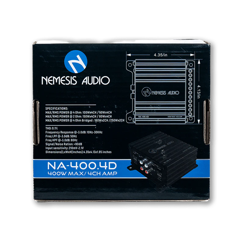 Nemesis Audio NA-400.4D Micro 4-Channel Amplifier Nemesis Audio