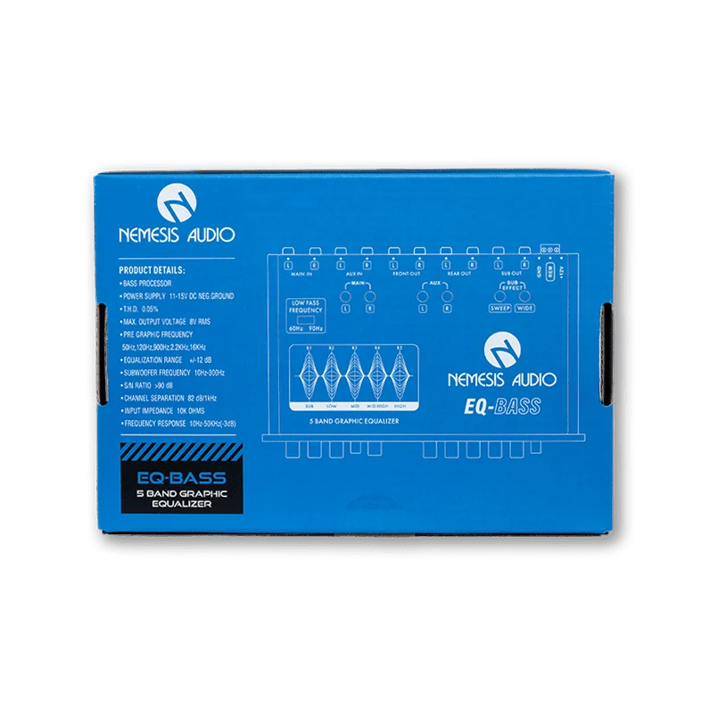 Nemesis Audio NA-9EQBT 9-Band Bluetooth Equalizer w/ 6V Output Nemesis Audio