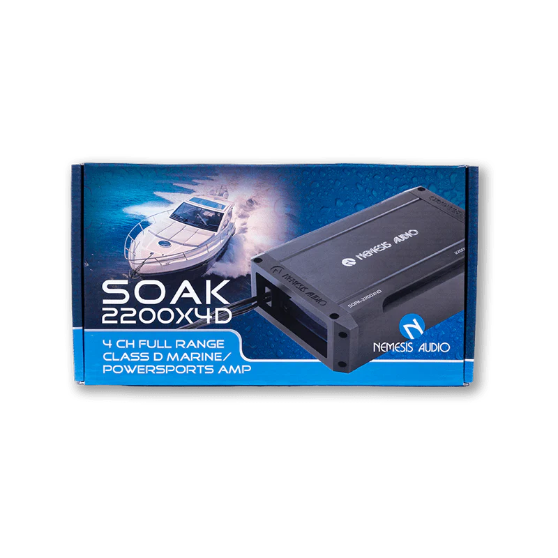 Nemesis Audio SOAK-2200X4D 1100W RMS 4-Channel Marine Amplifier Nemesis Audio