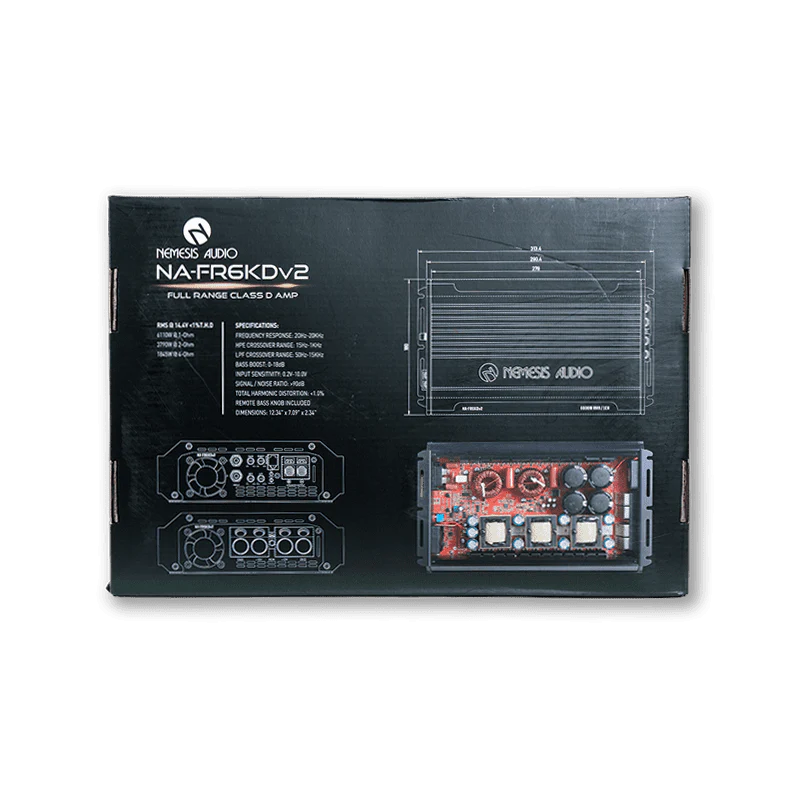 Nemesis Audio NA-FR6KDv2 6110W RMS Full Range Class D Amplifier Nemesis Audio