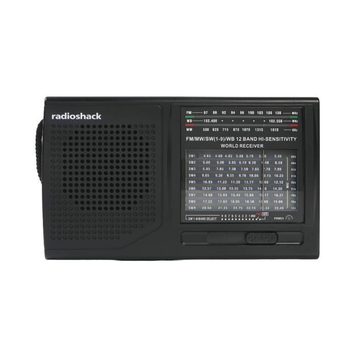 RadioShack Portable Multi-Band Radio with Weather Band Battery Powered Radio Shack