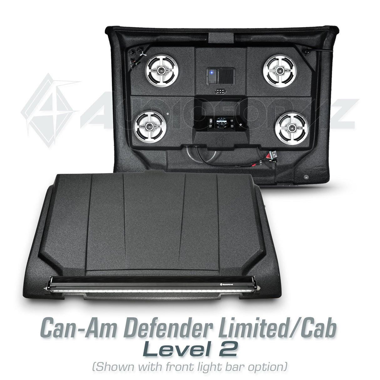 2026+ Can-Am Defender HD11 Limited/Cab Stereo Tops (2-Door)
