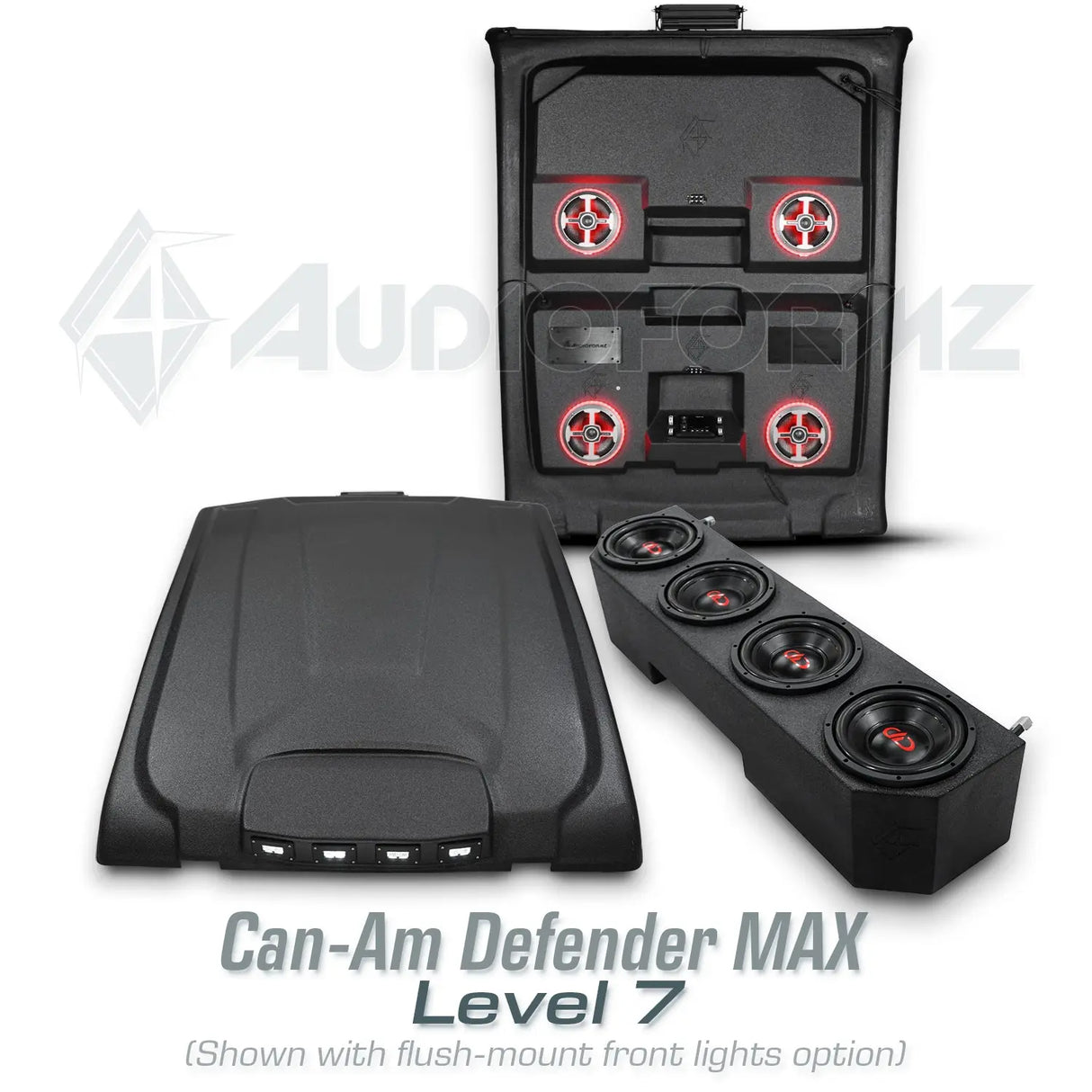 2016+ Can-Am Defender MAX HD7-HD10 Stereo Tops (4-Door) Can-Am