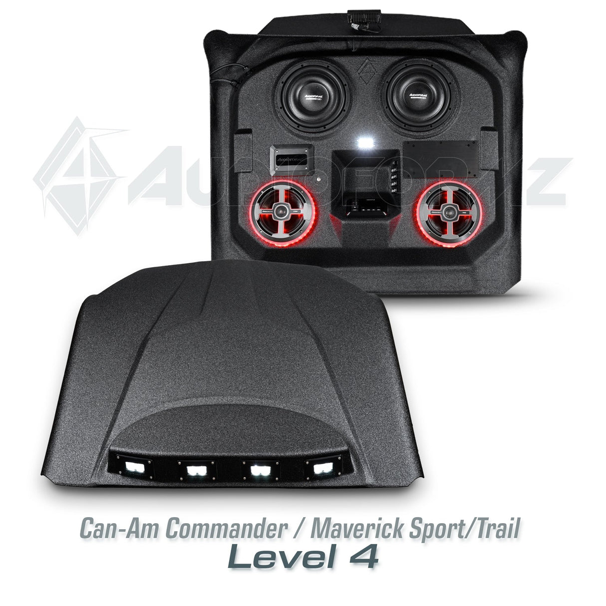 2021+ Can-Am Commander / 2019+ Maverick Sport / 2018+ Maverick Trail Stereo Tops (2-Seat) Can-Am