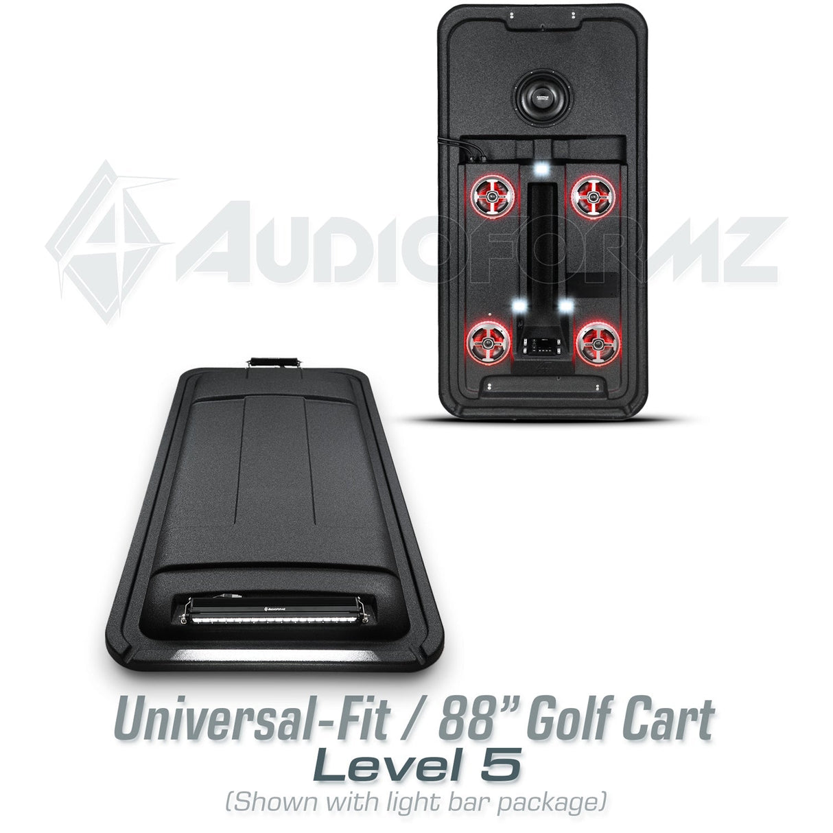 88in Universal-Fit Golf Cart Stereo Tops (4-Seat) Universal-Fit