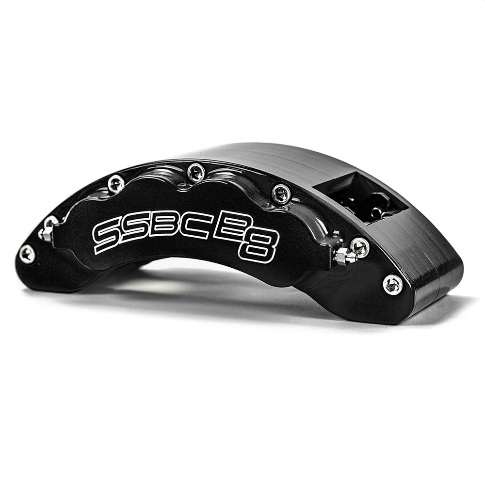 American Made B8-Barbarian 8-Piston Billet Aluminum Rear Caliper Assembly W/Pads. Black CPA-22226B