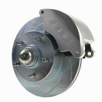 American Made Super Twin HD 2-Piston Billet Aluminum Front Drum to Disc Brake Conversion Kit W/Rotors. Clear W123-ADS