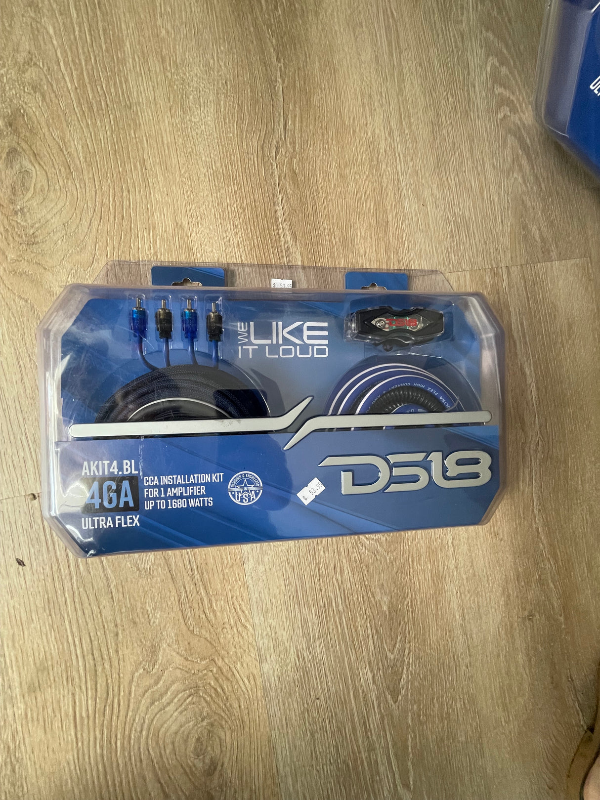 DS18 4-GA Amplifier Installation Kit (Blue)