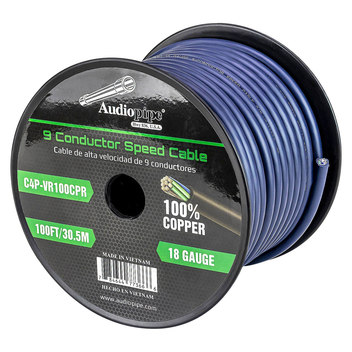 Audiopipe C4P-VR100CPR 9 Conductor Speed Cable