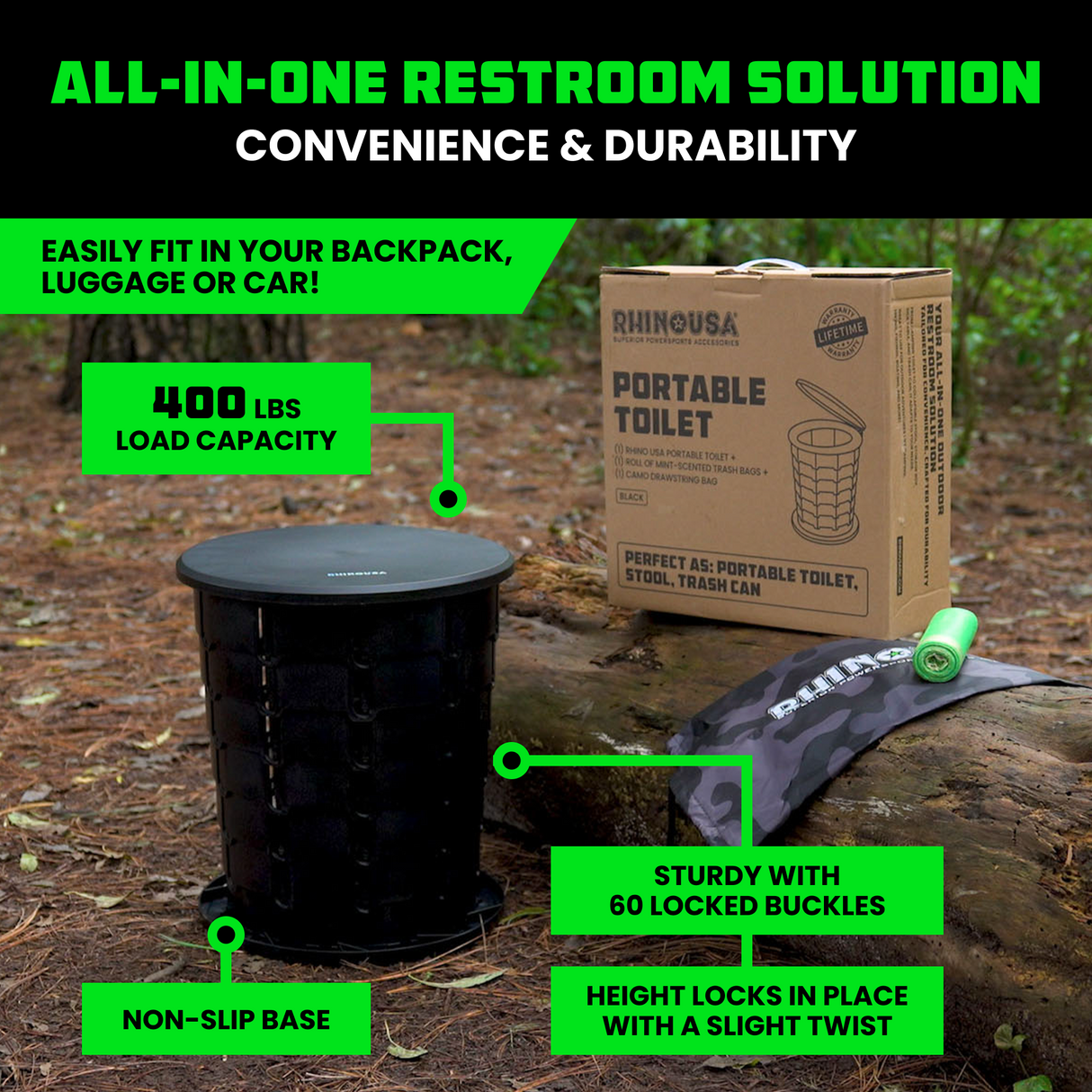 XL Portable Camping Toilet