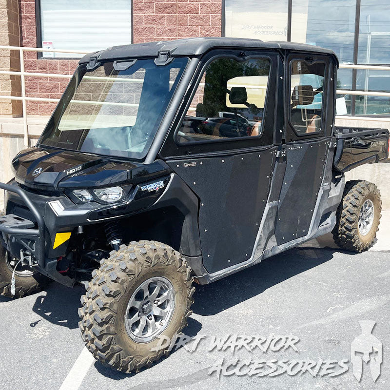 CANAM DEFENDER 4-SEAT Cab Enclosure "THE VAULT" 2016+ Upper Side Doors & Panels to go with Super ATV Doors (Patent Pending)